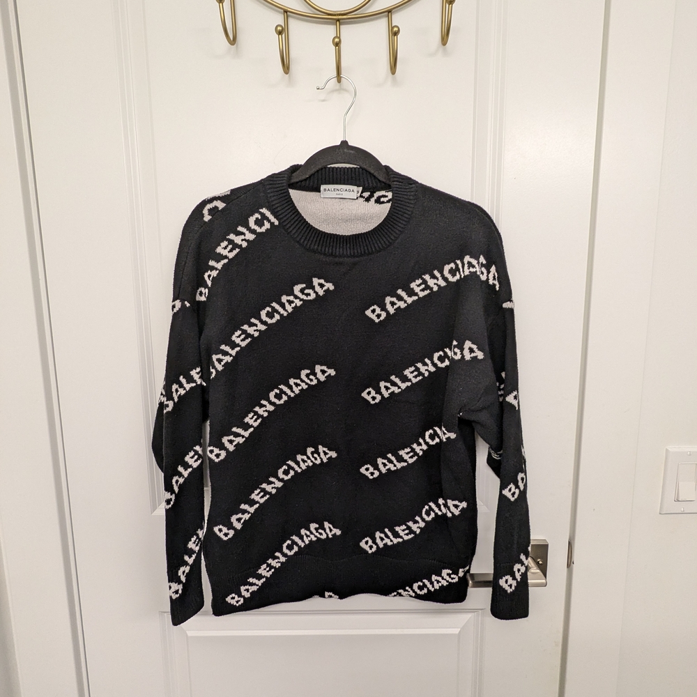 Balenciaga Black Sweater for Men